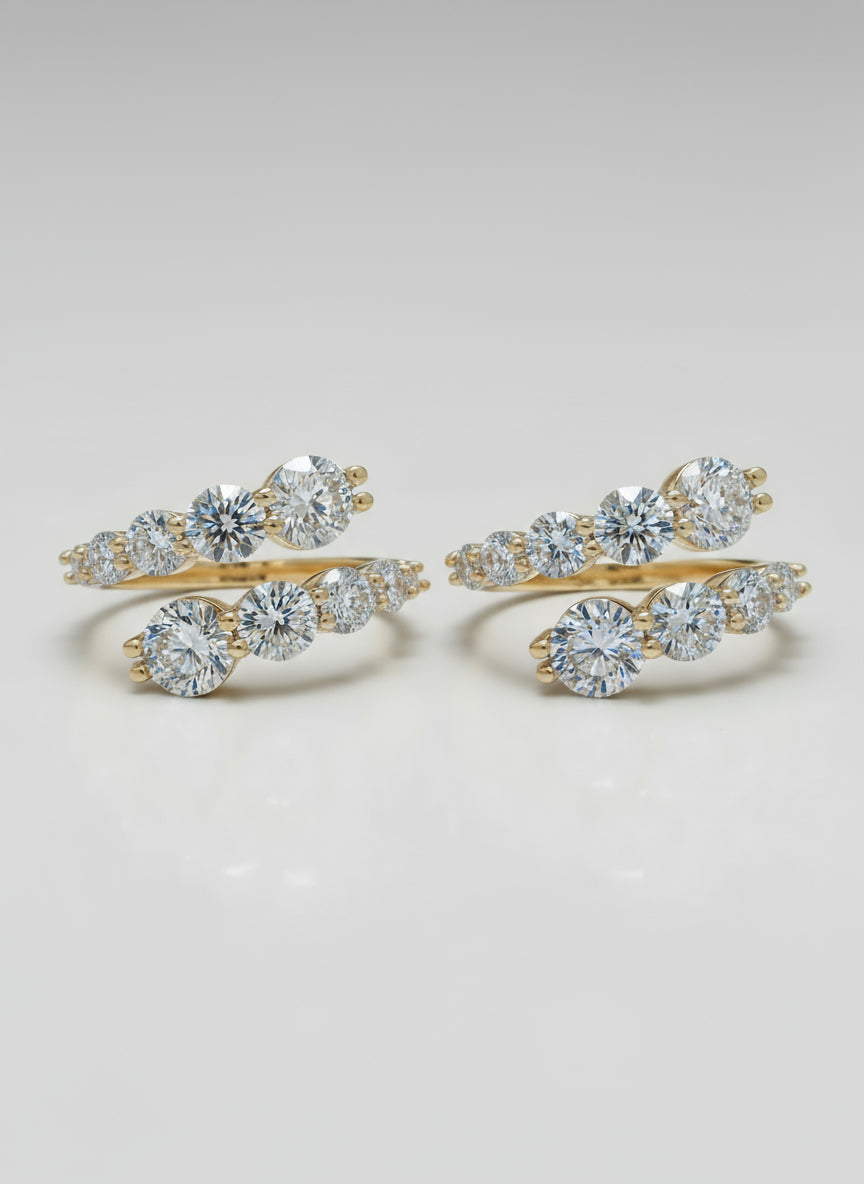 ANILLOS DE MOISSANITA DE ALTA CALIDAD PARA MUJER