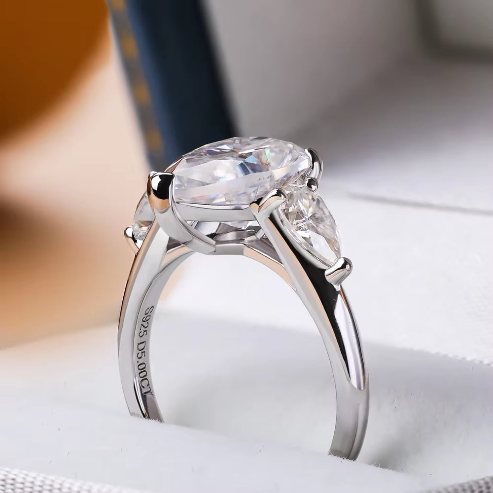 ANILLOS DE MOISSANITA DE ALTA CALIDAD PARA MUJER