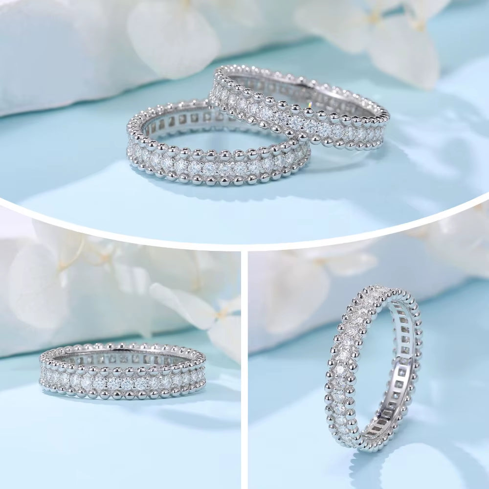 ANILLO DE MOISSANITA DE ALTA CALIDAD