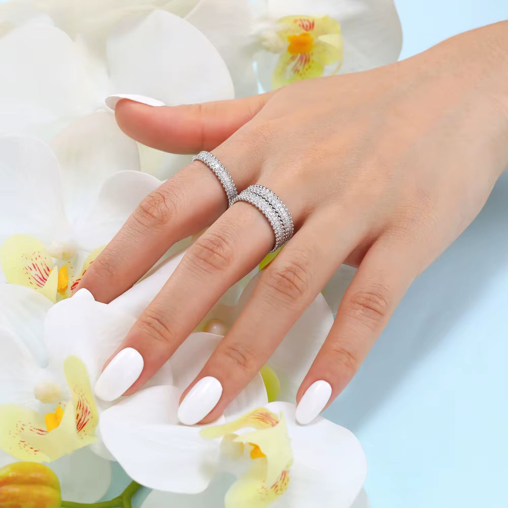 ANILLO DE MOISSANITA DE ALTA CALIDAD