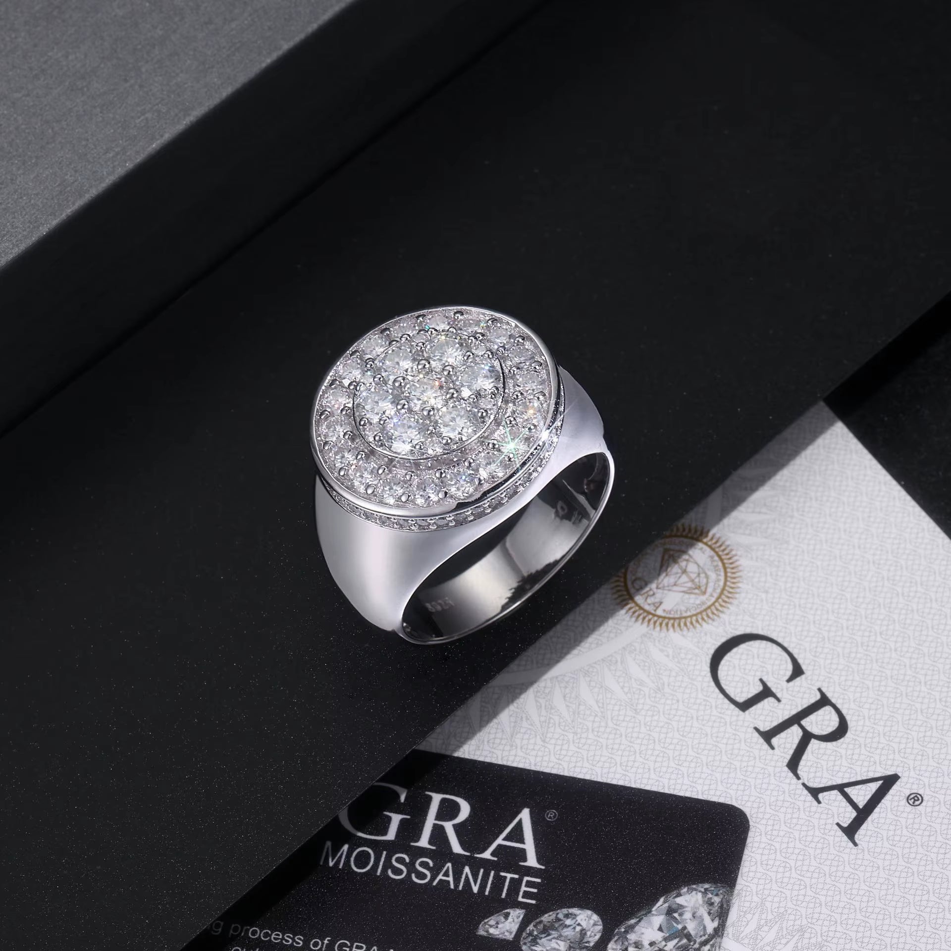 ANILLO DE MOISSANITA DE ALTA CALIDAD