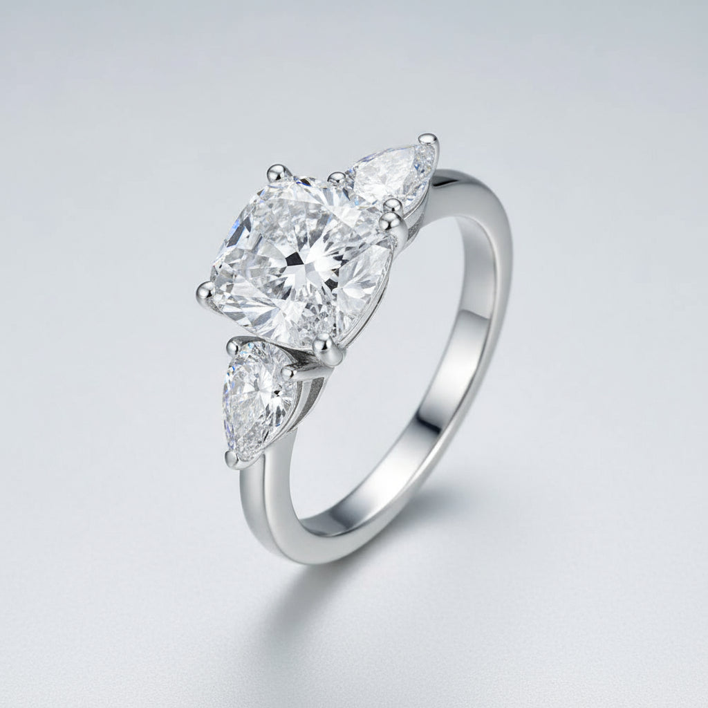 ANILLOS DE MOISSANITA DE ALTA CALIDAD PARA MUJER