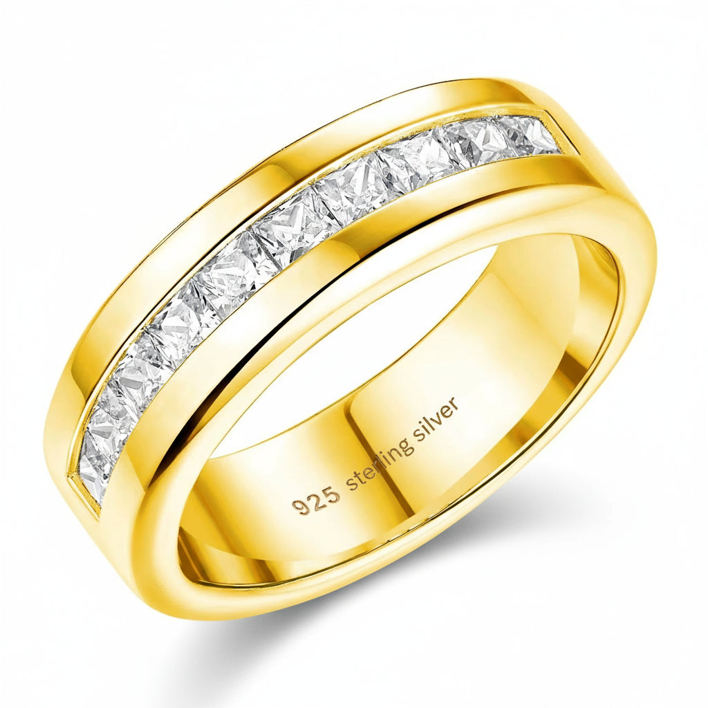 ANILLO DE MOISSANITA PARA HOMBRE DE ALTA CALIDAD