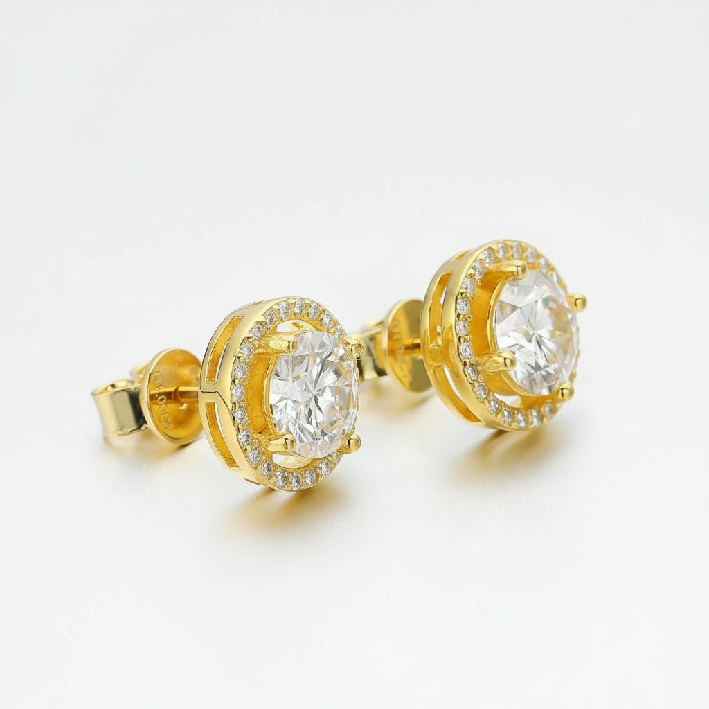 EWYA 2025 Trendy 1-4CT Full Moissanite Stud Earrings for Women Party Bridal Fine Jewelry S925 Sterling Silver Diamond Earring