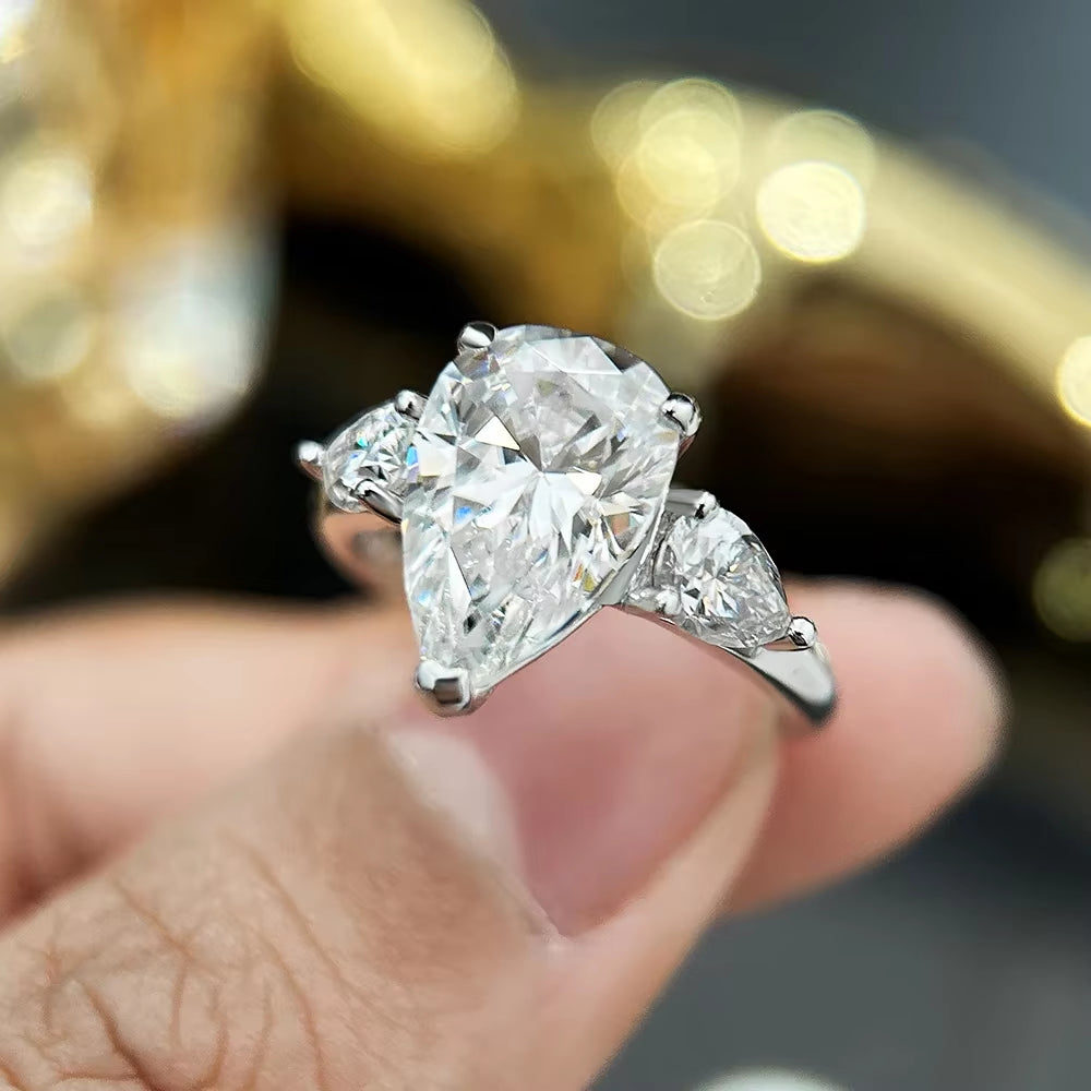 ANILLOS DE MOISSANITA DE ALTA CALIDAD PARA MUJER