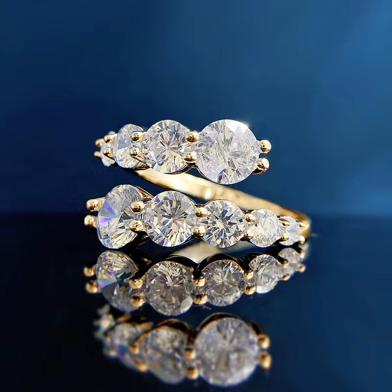 ANILLOS DE MOISSANITA DE ALTA CALIDAD PARA MUJER