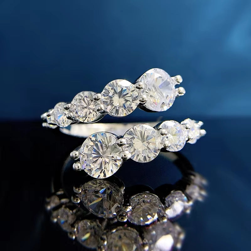 ANILLOS DE MOISSANITA DE ALTA CALIDAD PARA MUJER